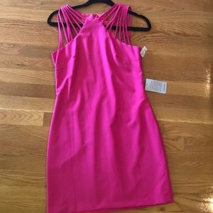 Hot pink dress
